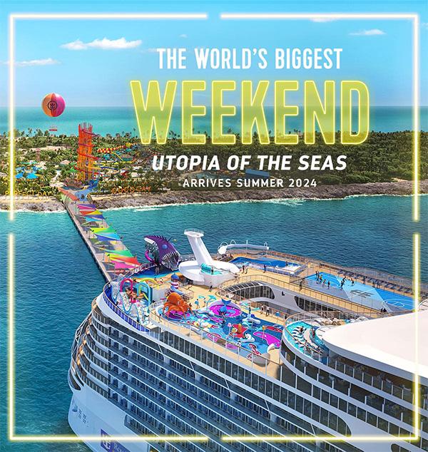 UTOPIA OF THE SEAS IS NOW OPEN TO BOOK